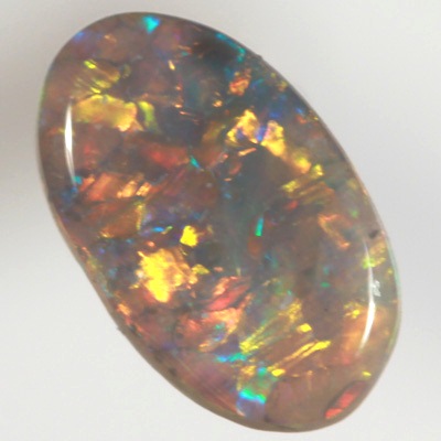 SOLID SEMI BLACK OPAL Bright golden sparkles with a touch of red and blue